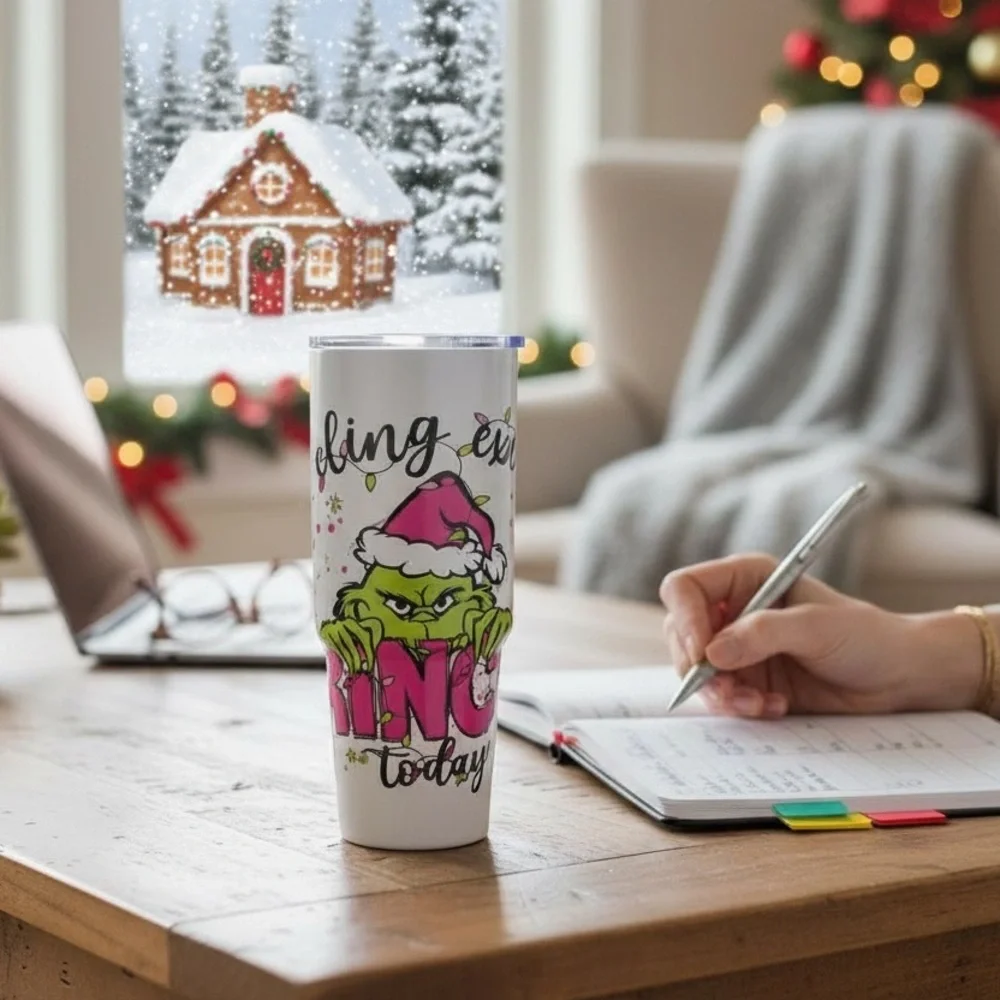Feeling Extra Grinchy Christmas 30 oz Stainless Steel Tumbler NEW